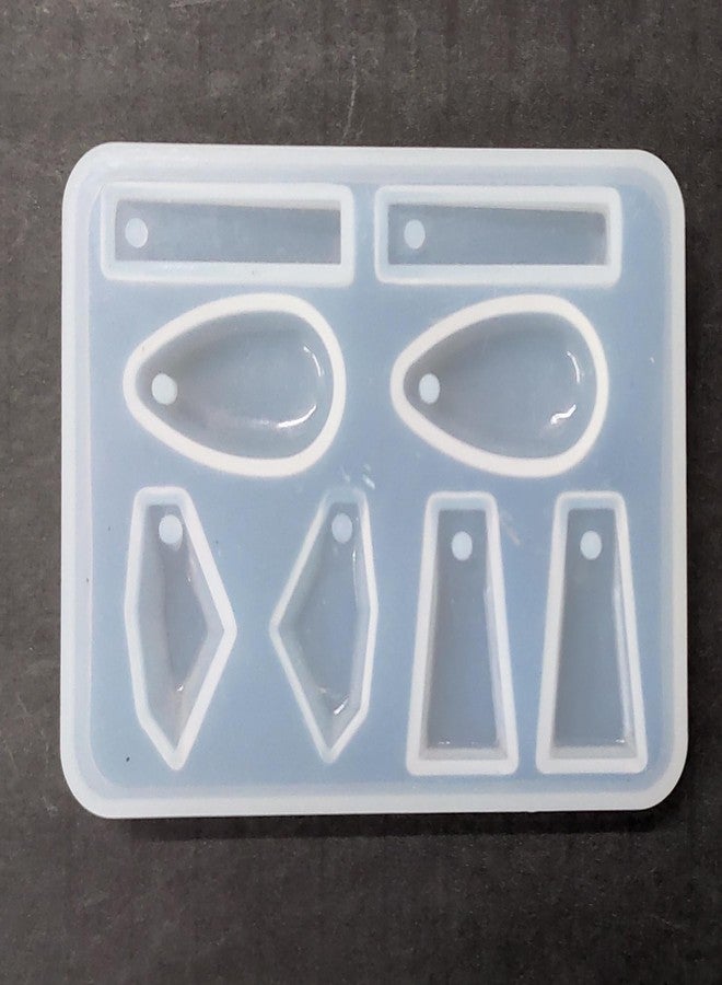 morel Creative MULTISHAPE Earring Mould for Hanging Earing DIY Jewellery Keychains Pendant Art & Craft KIT for Resin Making Accessories Tool.